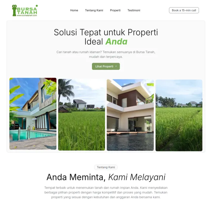 Bursatanah.co .Id 1 11Zon - Raja Web - Jasa Websitenya Para Raja