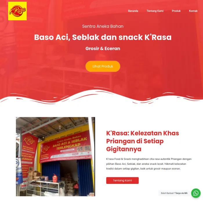 Krasafoodandsnack.com 5 11Zon - Raja Web - Jasa Websitenya Para Raja